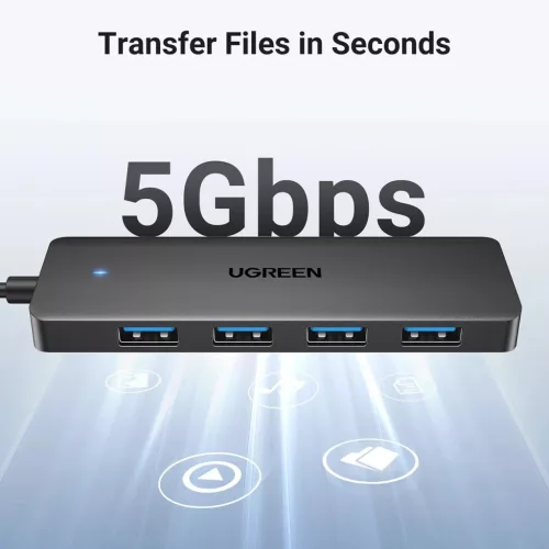 HUB Ugreen CM219 25851 with 4 USB-A 3.0 ports and USB-A 3.0 cable 15cm-6941876228515 4 kép
