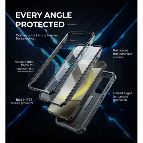 Samsung Galaxy S24 Dexnor 360 ütésálló tok kihajtható állvánnya-6975582706807 6 kép