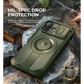 iPhone 16 Dexnor Magsafe 360 tok, kihajtható állvánnyal, zöld üt�-6977140258858 2 kép