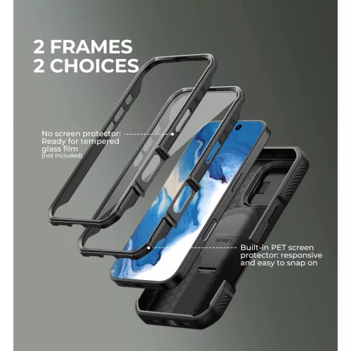 iPhone 16 Pro Dexnor Magsafe 360 tok, kihajtható állvánnyal, fekete-6977140258995 8 kép