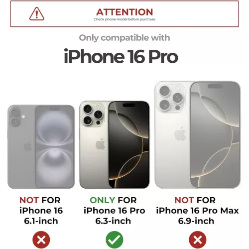 iPhone 16 Pro Dexnor Magsafe 360 tok, kihajtható állvánnyal, piros -6977140258728 7 kép
