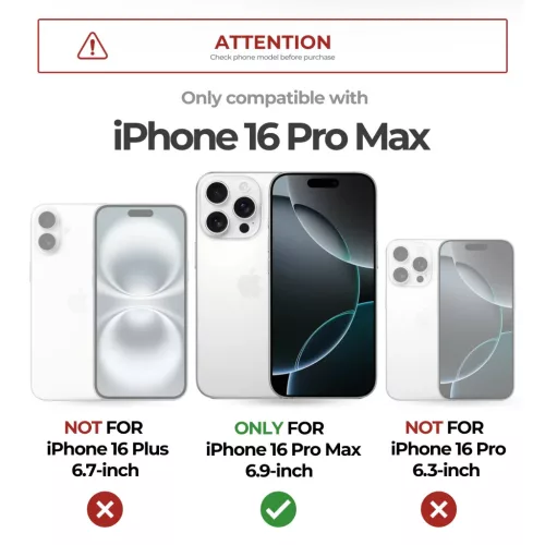 iPhone 16 Pro Max Dexnor Magsafe fekete ütésálló 360 tok, kihajtha-6977140259053 7 kép