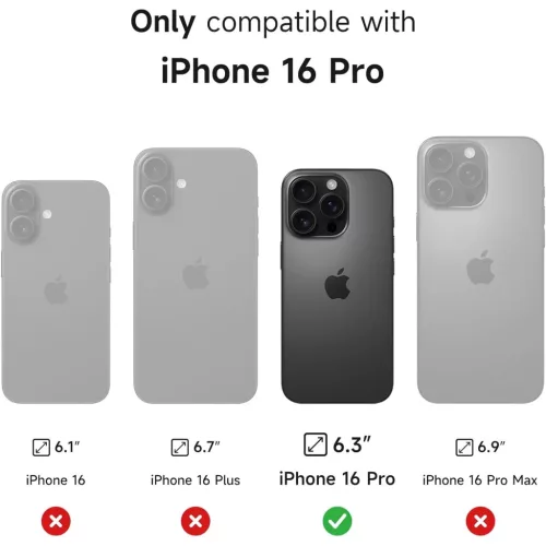 iPhone 16 Pro SURITCH Magsafe tok, kihajtható állvánnyal, fekete ü-6977140250593 2 kép