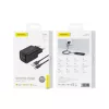 FONENG fali töltő EU68 18W 1xUSB QC3.0 + USB-C kábel Fekete-6970462515142 1 kép