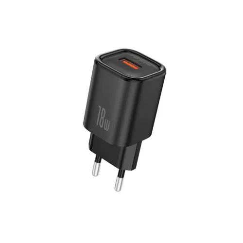 FONENG fali töltő EU68 18W 1xUSB QC3.0 + USB-C kábel Fekete-6970462515142 3 kép