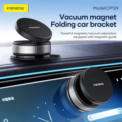 FONENG CP129 mágneses autós telefontartó Fekete Magsafe-6970462516323 7 kép