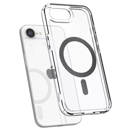  iPhone 16e/17e Átlátszó Spigen Ultra Hybrid MagSafe tok Carbon Fib-8809971239707 1 kép