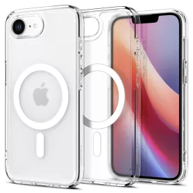    iPhone 16e/17e Fehér, Áttetsző Spigen Ultra Hybrid MagSafe tok