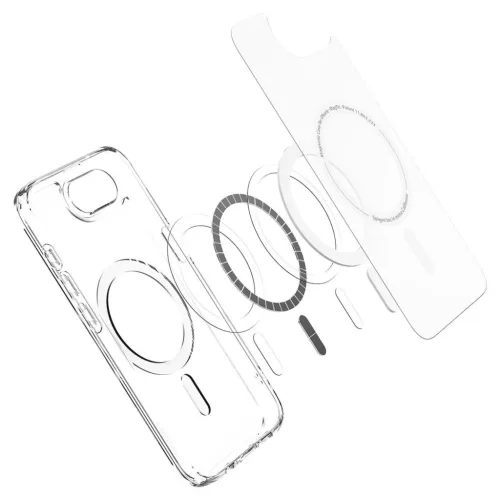  iPhone 16e Fehér, Áttetsző Spigen Ultra Hybrid MagSafe tok-8809971239752 5 kép
