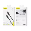 FONENG X115 USB-C - USB-C PD 60W 1M Fekete Type-C USB kábel