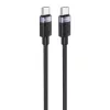 FONENG X115 USB-C - USB-C PD 60W 1M Fekete Type-C USB kábel-6970462510710 2 kép