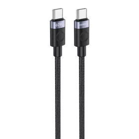 FONENG X115 USB-C - USB-C PD 60W 1M Fekete Type-C USB kábel-6970462510710 2 kép