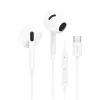 FONENG vezetékes fülhallgatók T66 USB-C mikrofonnal 1.2M Fehér-6970462510536 2 kép
