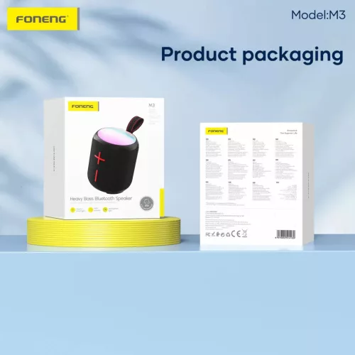 FONENG bluetooth hangszóró M3 Fekete-6970462514169 3 kép