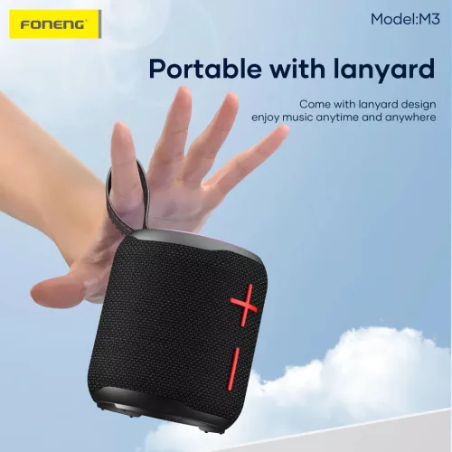 FONENG bluetooth hangszóró M3 Fekete-6970462514169 5 kép