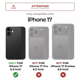 iPhone 17 Dexnor MagSafe ütésálló 360 tok kihajtható állvánnyal-6977140255338 1 kép