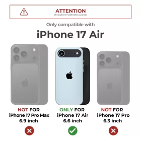 iPhone 17 Air Dexnor MagSafe ütésálló 360 tok kihajtható állván-6977140255390 1 kép