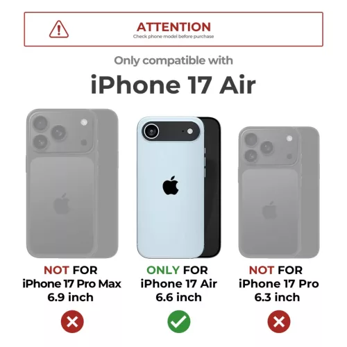iPhone 17 Air Dexnor MagSafe ütésálló 360 tok kihajtható állván-6977140255390 1 kép