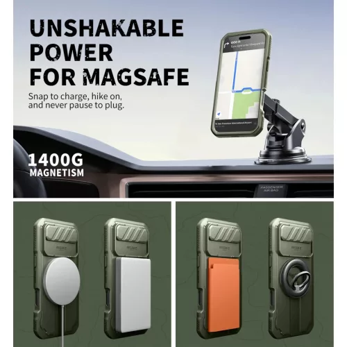iPhone 17 Air Dexnor MagSafe ütésálló 360 tok kihajtható állván-6977140255413 3 kép