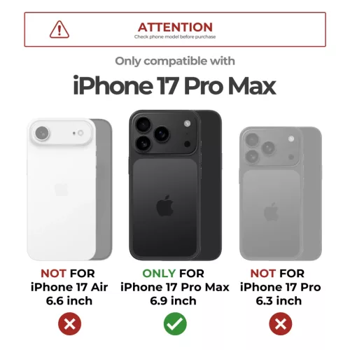 iPhone 17 Pro Max Dexnor MagSafe ütésálló 360 tok kihajtható áll-6977140255529 6 kép