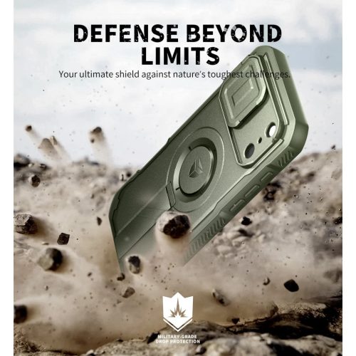 iPhone 17 Pro Max Dexnor MagSafe ütésálló 360 tok kihajtható áll-6977140255536 2 kép