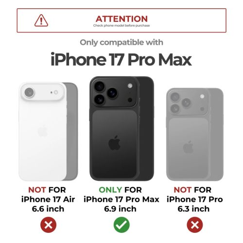 iPhone 17 Pro Max Dexnor MagSafe ütésálló 360 tok kihajtható áll-6977140255536 6 kép
