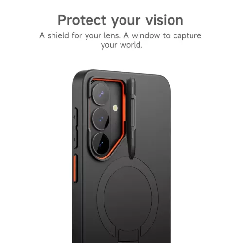 Samsung Galaxy S26 SURITCH Magsafe tok, kihajtható állvánnyal, feke-6970052290213 1 kép