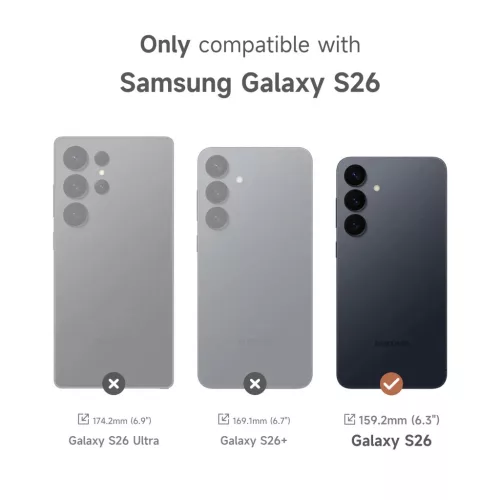 Samsung Galaxy S26 SURITCH Magsafe tok, kihajtható állvánnyal, feke-6970052290213 6 kép