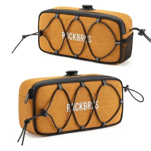 Rockbros TL001 ROAD TO SKY 1,9L kormánytáska – narancssárga, víz-5907769391811 9 kép