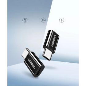 Ugreen micro-USB / USB-C Type-C átalakító adapter fekete-6957303833917 2 kép