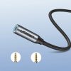 Ugreen 3.5mm jack audio/ USB Type-C fülhallgató adapter 10cm szürke-6957303836321 4 kép