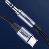 Ugreen kábel USB C - mini jack 3.5mm 1m szürke (AV143)-6957303836338 7 kép