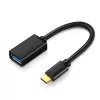 Ugreen USB/USB-C Type-C 3.0 OTG kábel/ átalakító adapter fekete-6957303837014 1 kép