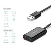 UGREEN 15 cm-es USB külső hangkártya (fekete)-6957303803149 2 kép