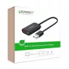 UGREEN 15 cm-es USB külső hangkártya (fekete)-6957303803149 3 kép