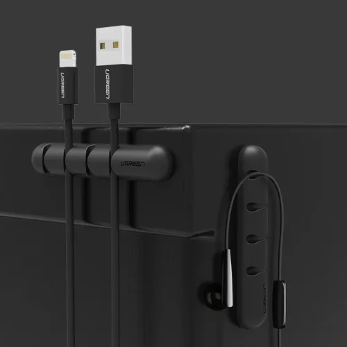 Ugreen 30762 öntapadós kábelrendező 4 kábelhez - fekete (2 db)-6957303837625 9 kép