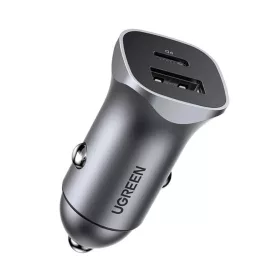   Ugreen autós töltő USB Type C / USB 24W Power Delivery Quick Charge szürke (30780)