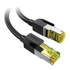 NW150 Cat 7 Ethernet kábel fonott, tiszta réz 10m fekete
