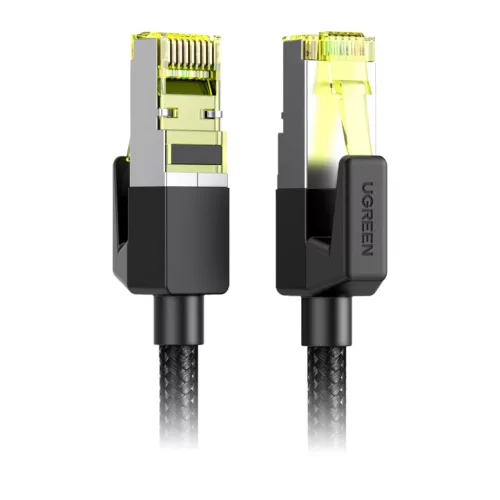 NW150 Cat 7 Ethernet kábel fonott, tiszta réz 10m fekete-6957303837915 3 kép