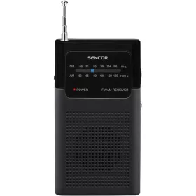 SENCOR SRD 1100 B hordozható AM/FM zsebrádió fekete-8590669222056 2 kép