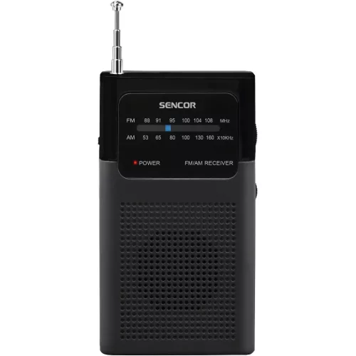 SENCOR SRD 1100 B hordozható AM/FM zsebrádió fekete-8590669222056 2 kép