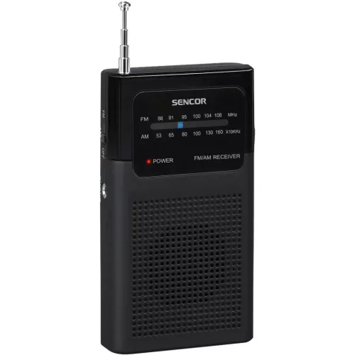 SENCOR SRD 1100 B hordozható AM/FM zsebrádió fekete-8590669222056 3 kép
