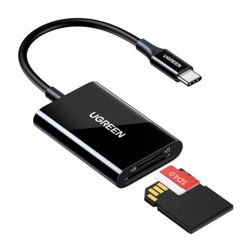 UGREEN CM265 2 az 1-ben USB-C kártyaolvasó (fekete)-6941876236220 1 kép