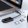 UGREEN CM265 2 az 1-ben USB-C kártyaolvasó (fekete)-6941876236220 2 kép
