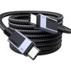 Ugreen USB-C-USB-C PD Gyors Töltőkábel L512 (Szürke) 0,5m-6941876239856 3 kép