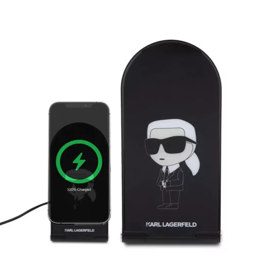 Karl Lagerfeld Alumínium Asztali Vezeték Nélküli Mágneses Töltő-3666339113025 2 kép