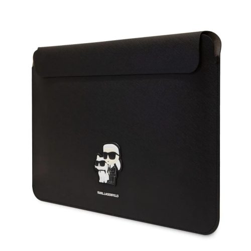 Karl Lagerfeld Saffiano Karl és Choupette Laptop Sleeve 15/16" Fekete-3666339124212 1 kép