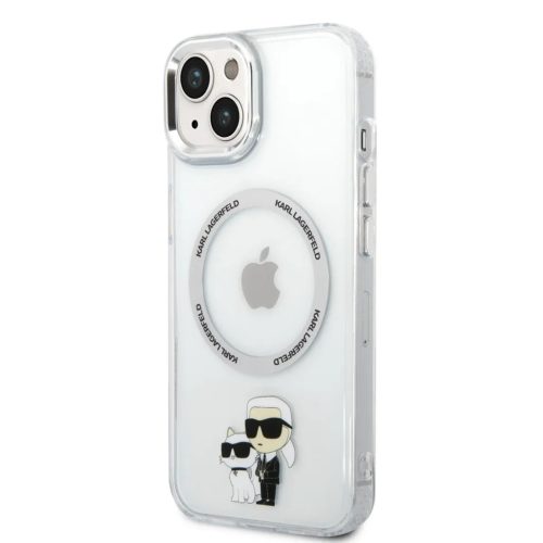 Karl Lagerfeld IML Karl és Choupette MagSafe tok iPhone 13 áttetsző-3666339126339 1 kép