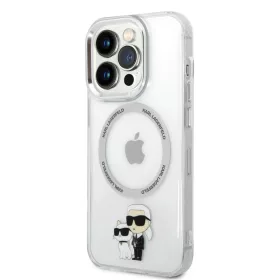   Karl Lagerfeld IML Karl és Choupette MagSafe tok iPhone 13 Pro Átlátszó