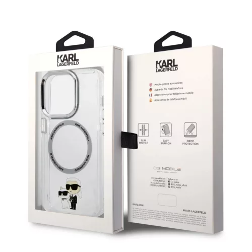 Karl Lagerfeld IML Karl és Choupette MagSafe tok iPhone 13 Pro Átlá-3666339126346 6 kép